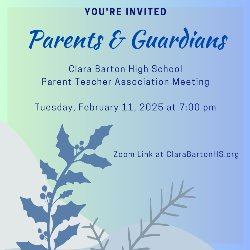 February 11, 2025 PTA meeting invitation